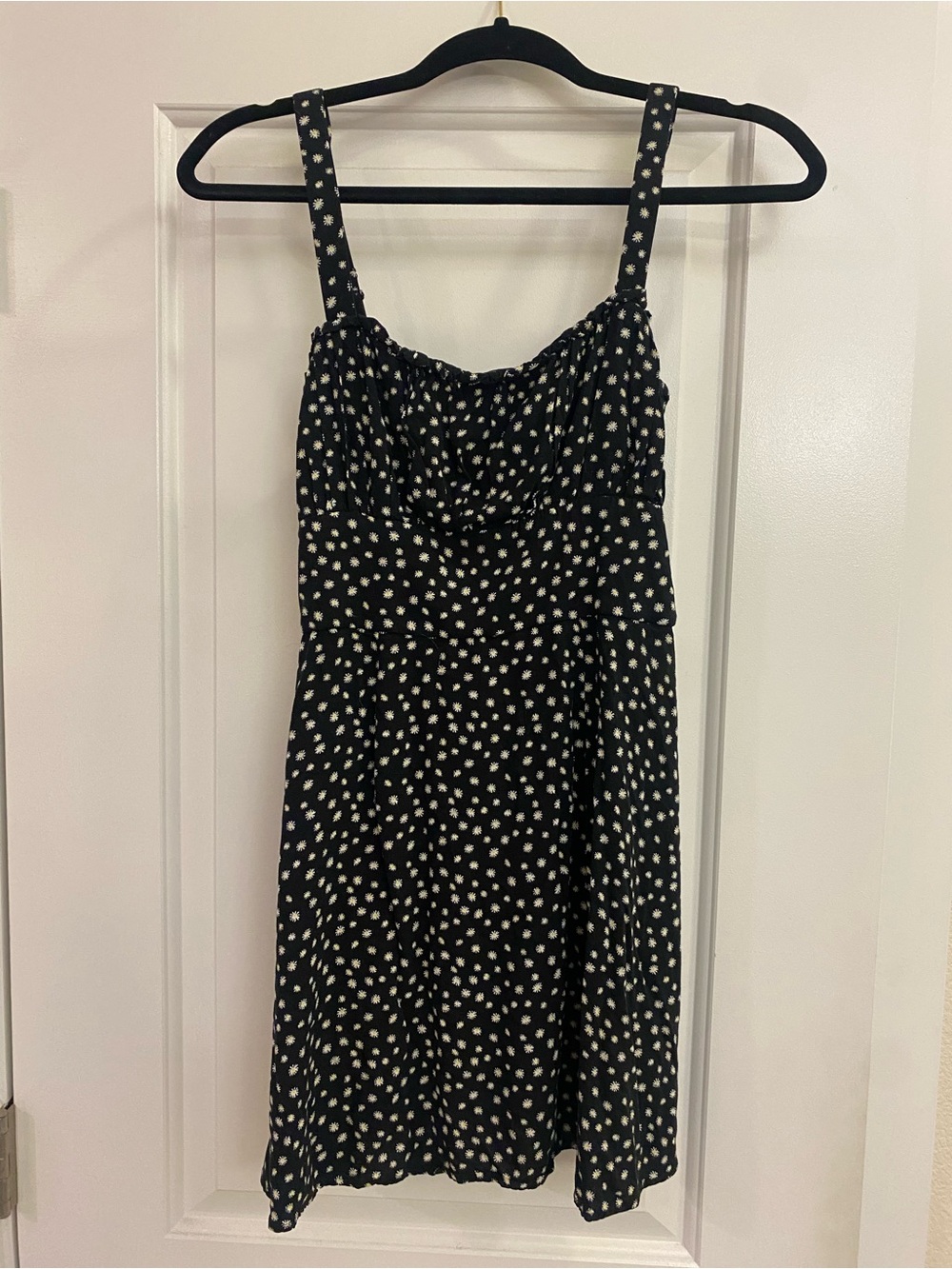 miami Black and White Polka Dot Midi Sundress